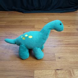 Prextex Green Dinosaur Plush Yellow Spots Stuffed Animal Toy Brachiosaurus