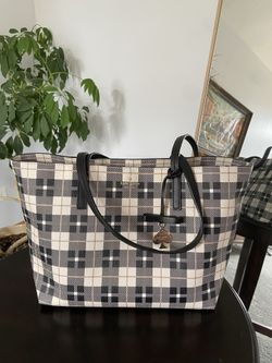 Kate Spade Hawthorne Lane Plaid Tote Bag
