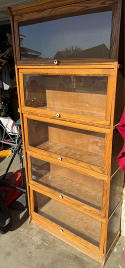 Dish ware hutch kitchen cabinet see through glass