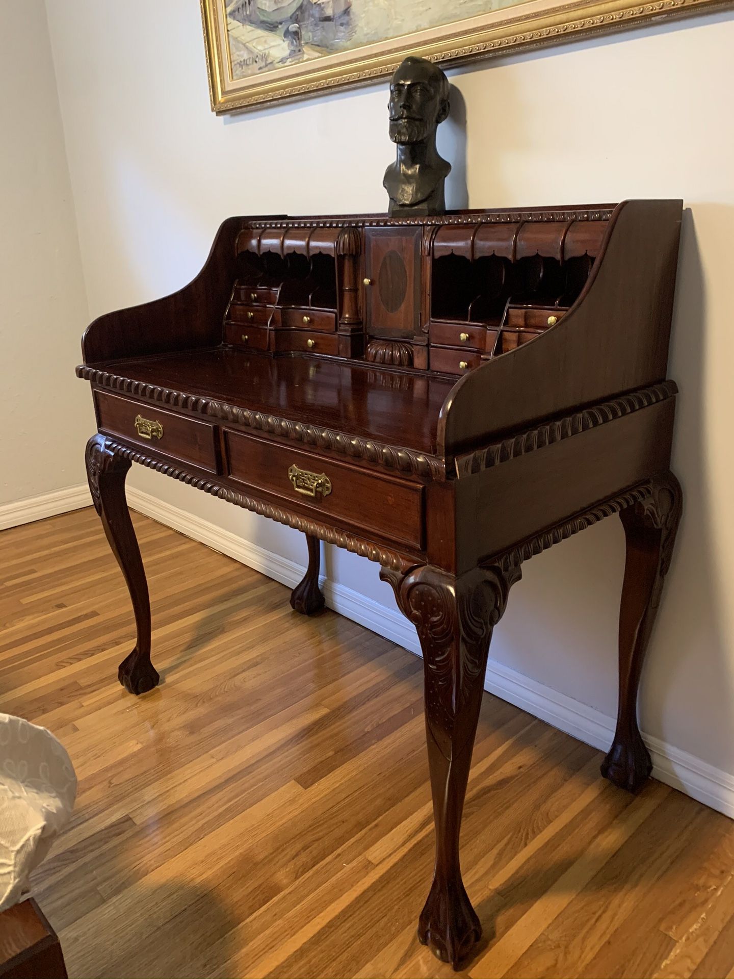 L' Escritoire Hardwood Secretary Desk