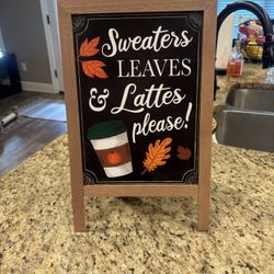 Cute Fall Chalk Board 