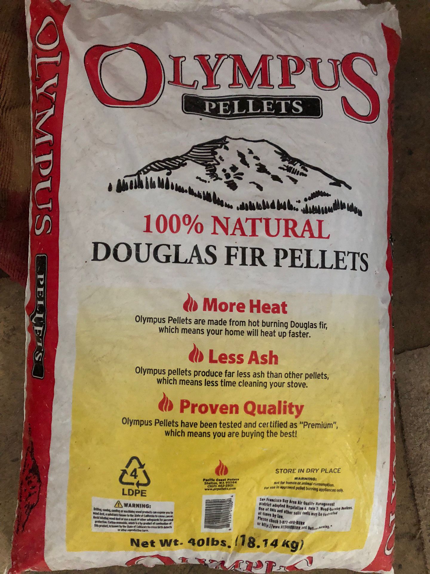 Olympus Douglas fir Pellets