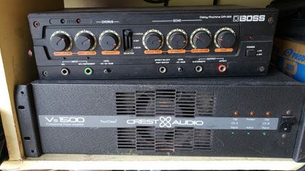 Crest audio vs1500 power amp dj equipment