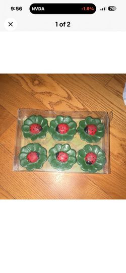 Patio Companion Citronella Ladybug Floating Candles Set of 6 Decorative Outdoor