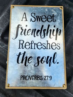 Galvanized Metal Wall Decor Sign