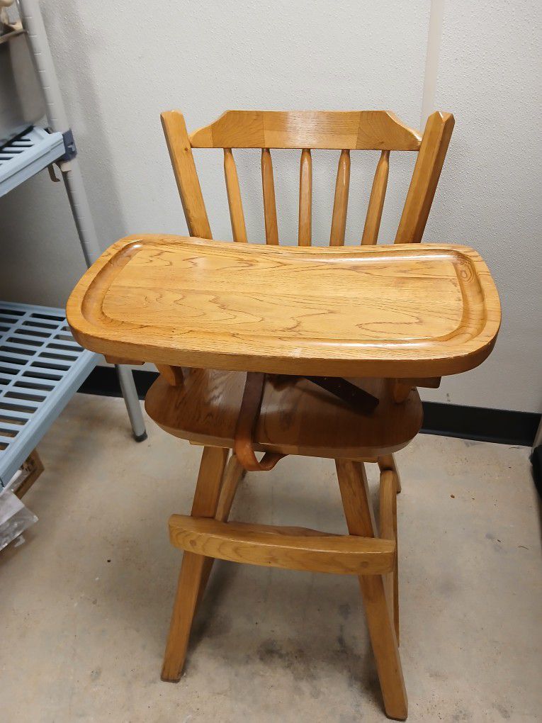 Baby Wood High Chair