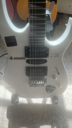 White electric guitar