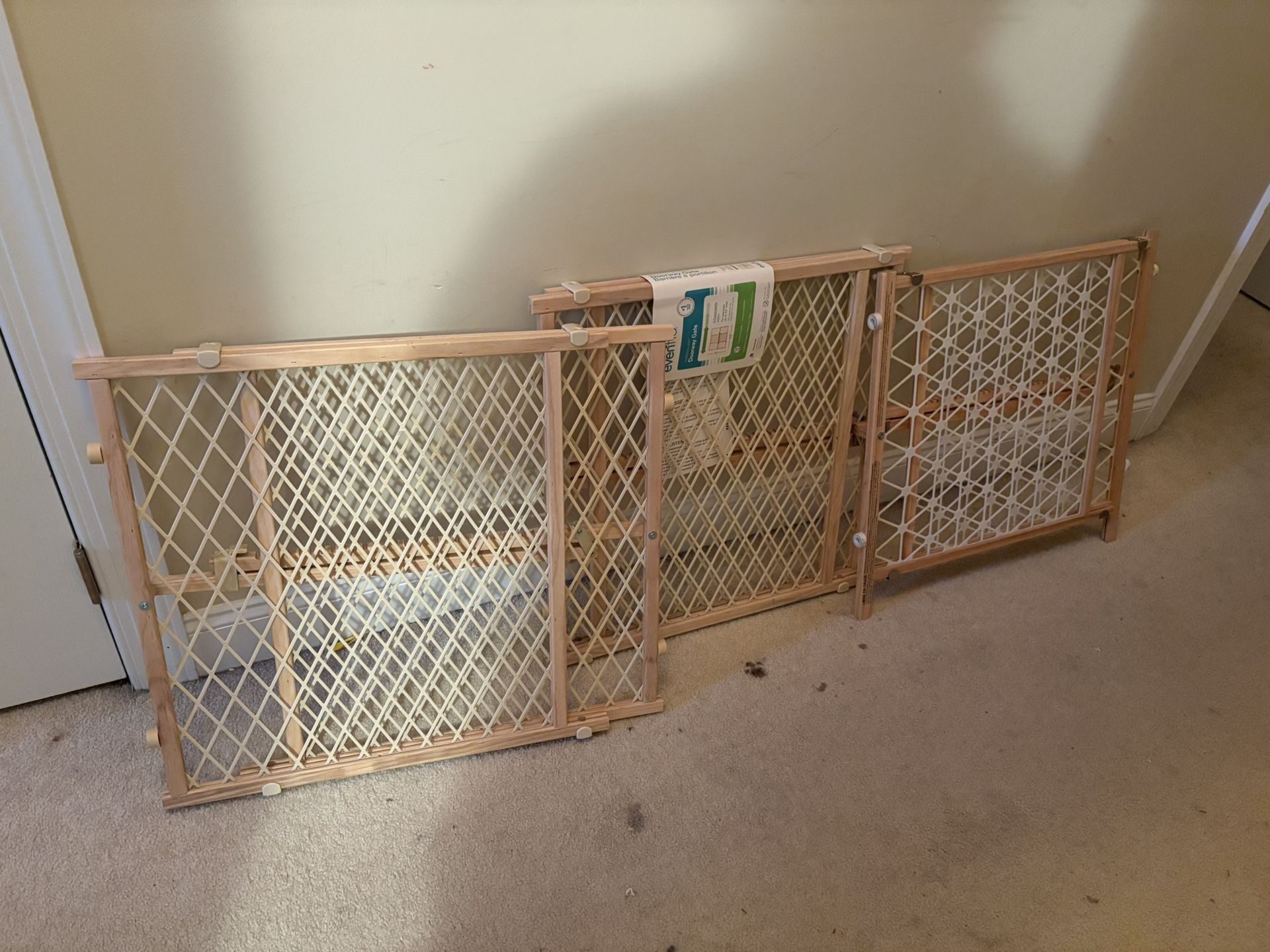 Lot Of 3 Position And Lock Baby Gates