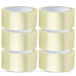 24 Rolls 3” Clear Packing Tape, 110 Yards, 330ft Packaging Carton Sealing Box