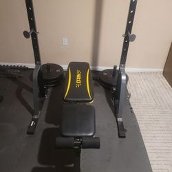 Squat And Bench Press Rack(with Bench And Bar)