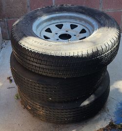 Carlisle Radial Trail Trailer Tires on Rims