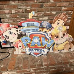 𝟔 Paw Patrol Cutouts (Self Standing) - Used Once