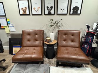 Leather chairs