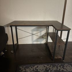 Desk and File Cabinet Set