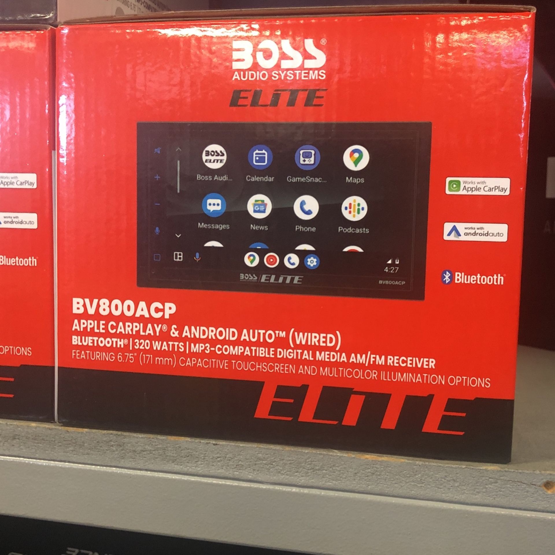 Boss Elite 7 Inch Bluetooth Apple CarPlay And Android Auto! Stereo