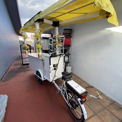 Electric bicycle Coffee and food cart for sale