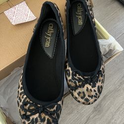 👟 Cathy Jean Leopard Ballet Flats – Size 6.5