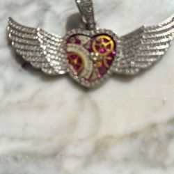 Necklace Pendant With Rhinestones