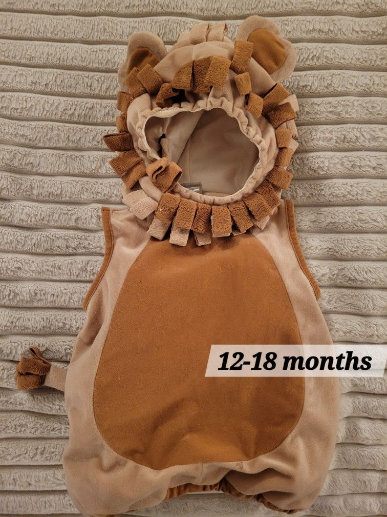 Lion Halloween Costume. Children 12-18 Months
