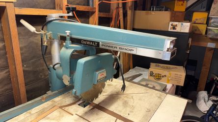 Dewalt power shop 1400 radial arm saw 10”
