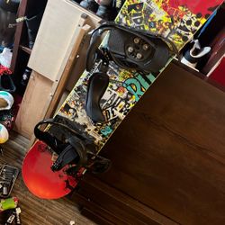 Snowboard And Bindings