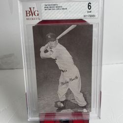 1947-66 Exhibits Mickey Mantle #146C Beckett Ex-Mt 6 