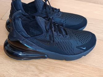 Nike Men's Air Max 270 Triple Black Running Shoes 8 (AH8050-005)