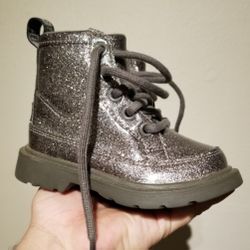 UGG TODDLER ROBLEY GLITTER COMBAT BOOTS SIZE 7T