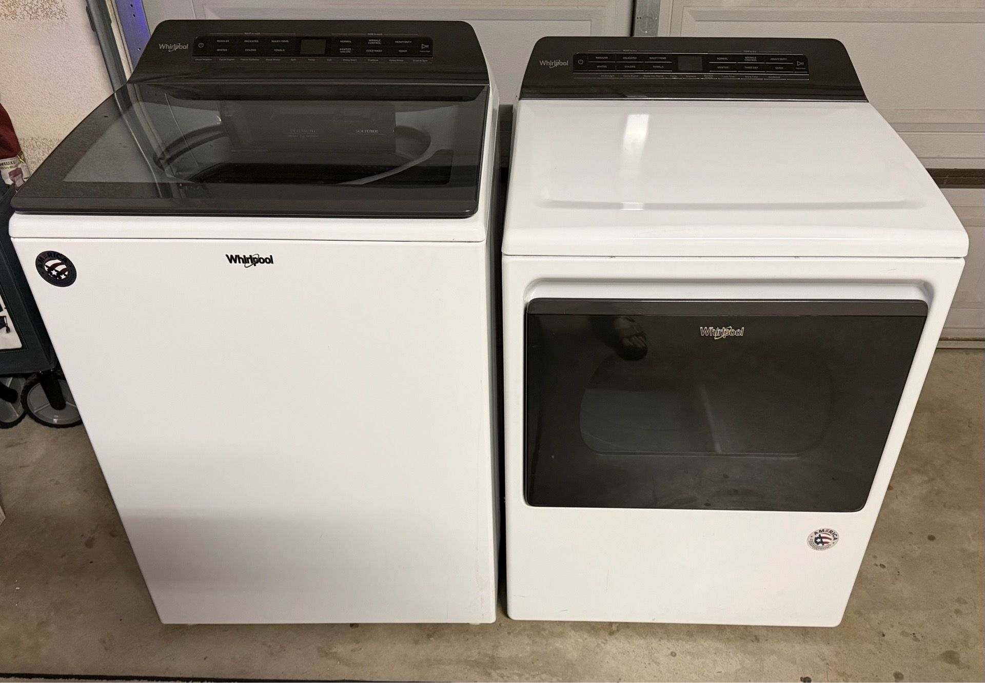 Whirlpool washer and dryer