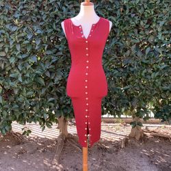 Button Down Bodycon Dress