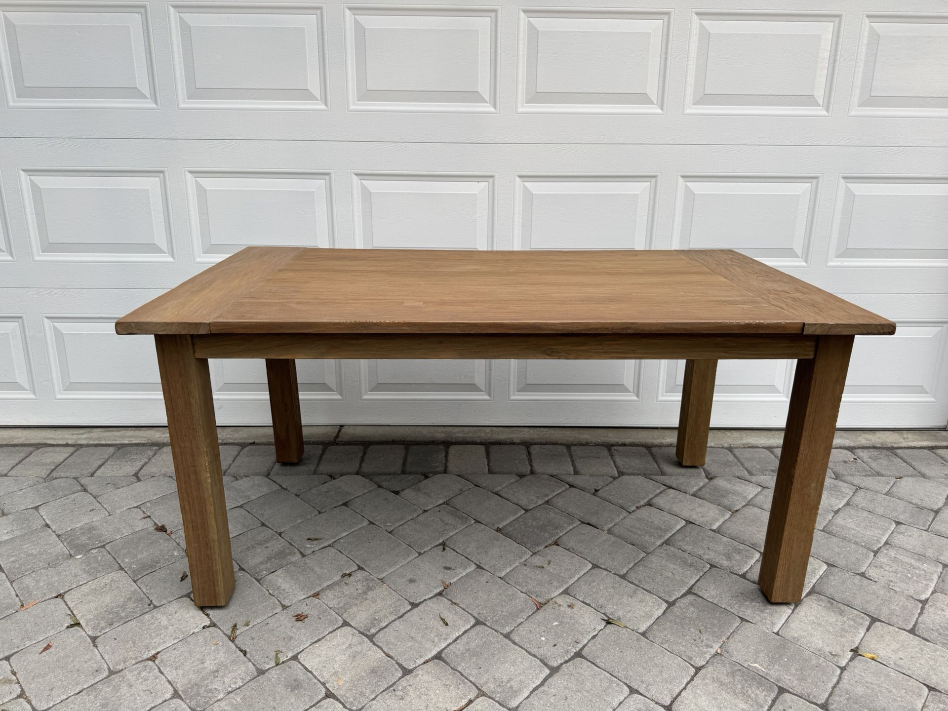 Crate And Barrel Rustic Solid Wood Dining Table 