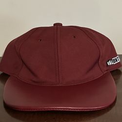 Valentino Garavani Leather Brim Leather Straight Back Stainless Buckle