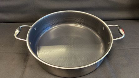 HexClad Hybrid Nonstick 13-Inch Frying Pan , Stay-Cool Handles, Dishwasher-Friendly, Oven-Safe Up to 900°F, Induction Ready, Compatible with All Cookt