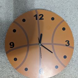 12" Basketball Clock