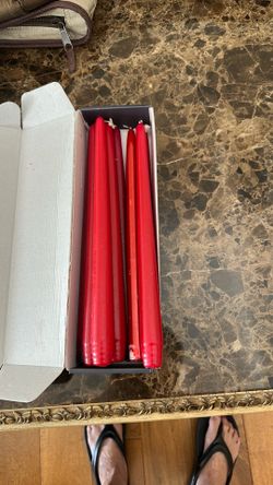 12” Red Candle Sticks $5