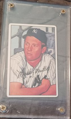 Baseball Cards Mantle Ruth Aged Reproductions