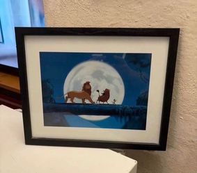 Lion King (Hakuna Matata) Full Moon Framed Lithograph