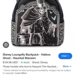 Haunted Mansion Glow In The Dark  Loungefly Backpack  