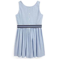 Polo Ralph Lauren Girls' 3T Cotton Oxford Dress