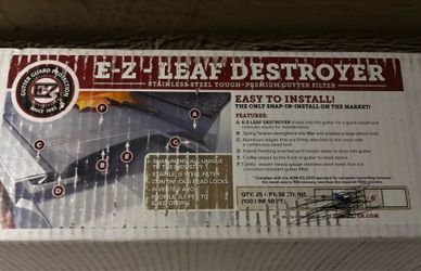 E-Z Leaf Destroyer Stainless Steal Gutter Filter (7) 4ft piece Total of 28 Feet