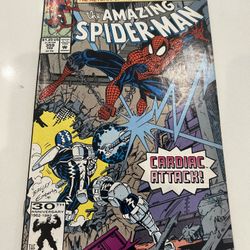 Amazing Spider-Man #358 Direct Marvel 1992 Punisher Moon Knight Darkhawk, VF
