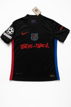 Lamine Yamal #19 – Cactus Jack x Nike UCL Jersey – Black Edition 