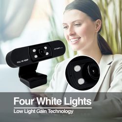 WEB CAM FULL HD 1080P WITH MICROPHONE & LEDS CAM50