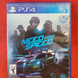 Need For Speed Playstation 4