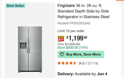 Frigidaire Ice machine & Water Machine as well stainless steel