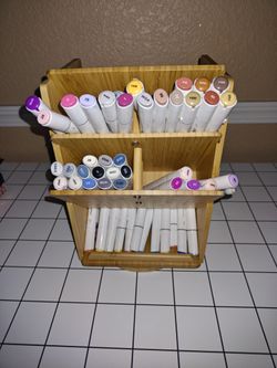 Alcohol Art Markers with Display Organizer