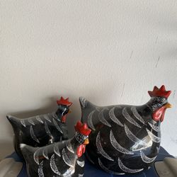 Ceramic Rooster Collection (set of 3)