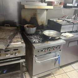Vulcan 36” Broiler Grill And 4 Burner Stove 24” Both 1k 