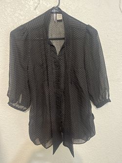 Lilly Lou - Size S - Blouse - Sheer 