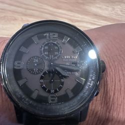 Men's Citizen CA0295-58E Eco-Drive NIGHTHAWK Black Stainless Chronograph Watch